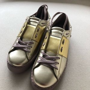 Valentino gold and rose sneakers. Brand-new.